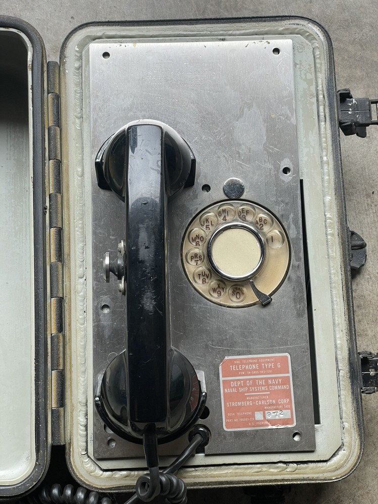 NOS Dynalec Naval Sea Systems Command Dial Telephone Type G Submarine ? Ship ?