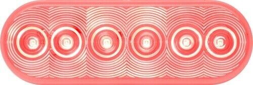 Optronics - STL12RCB - LED S/T/T 6in. OVAL RECSSD RED CLR LENS - Light only