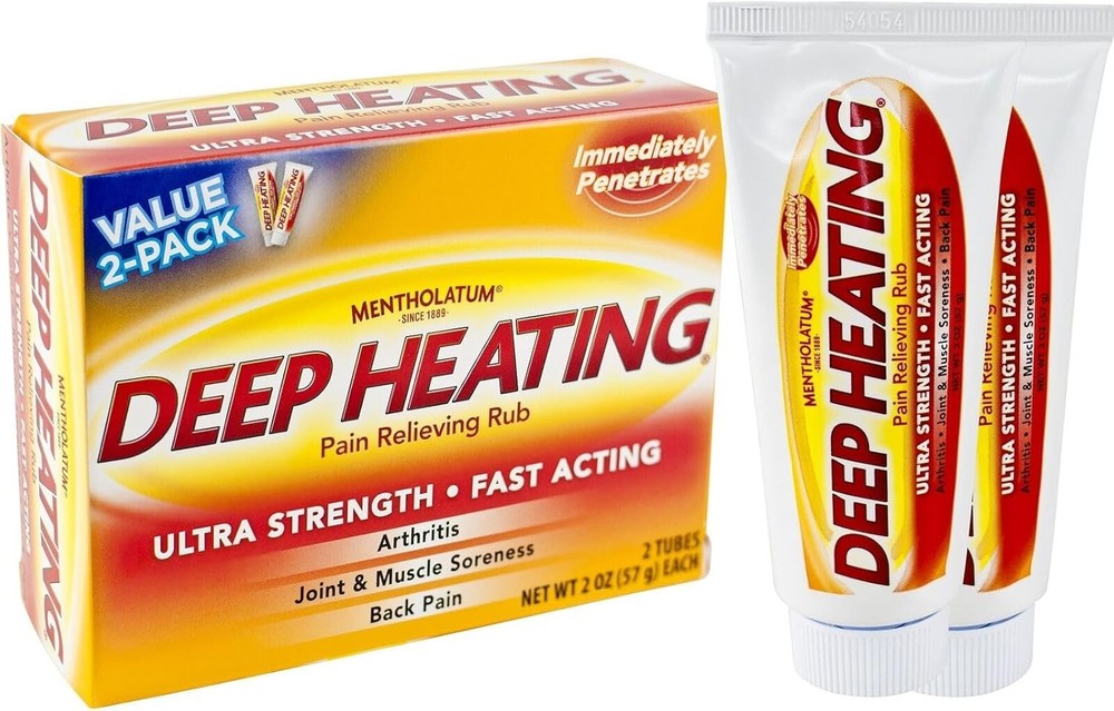 Mentholatum Deep Heating Pain Relieving Rub 2 x 2 Ounce (3 Pack)