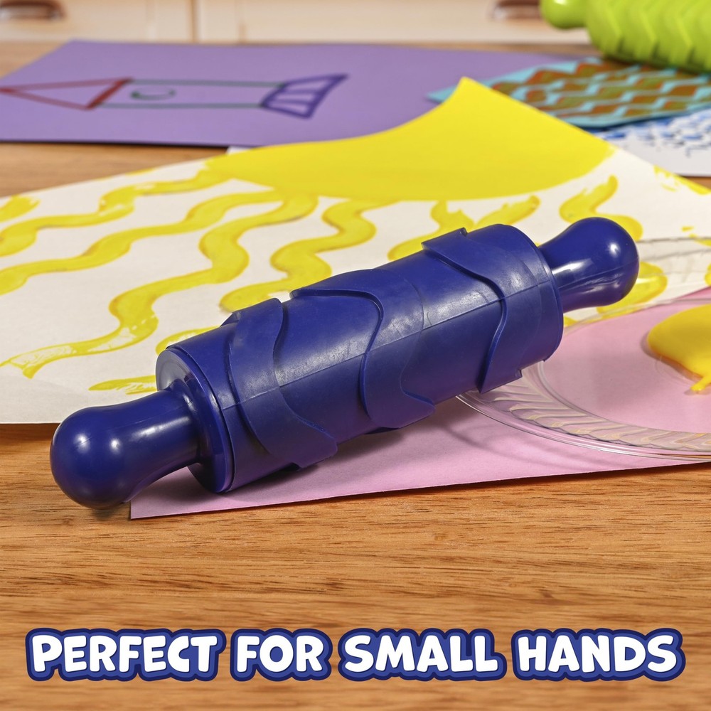 Ready 2 Learn Paint & Dough Texture Rollers - Set of 4 Patterns - Playdough...