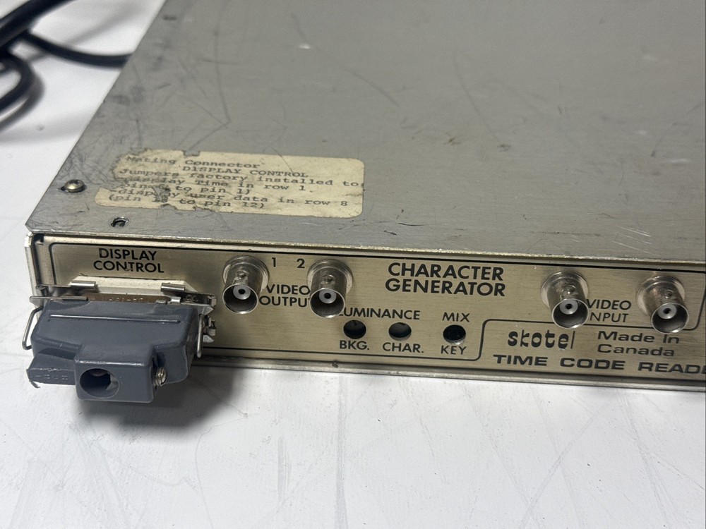 Vintage Skotel Time Code Reader Model TCR-80
