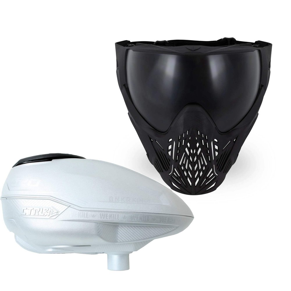 Bunkerking CMD & CTRL2 Killer Combo Goggle + Loader - Black / Pure (Dust Silver)