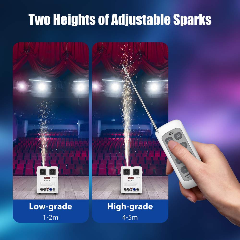 700W Cold Spark Machine Firework Control Machine Stage Effect DMX Wedding Party