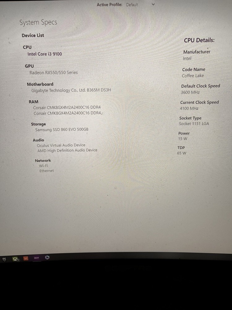 gaming pc desktop