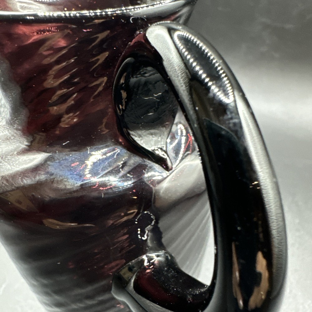 Hand blown Amethyst 5” Pitcher/Creamer With Swirl Design