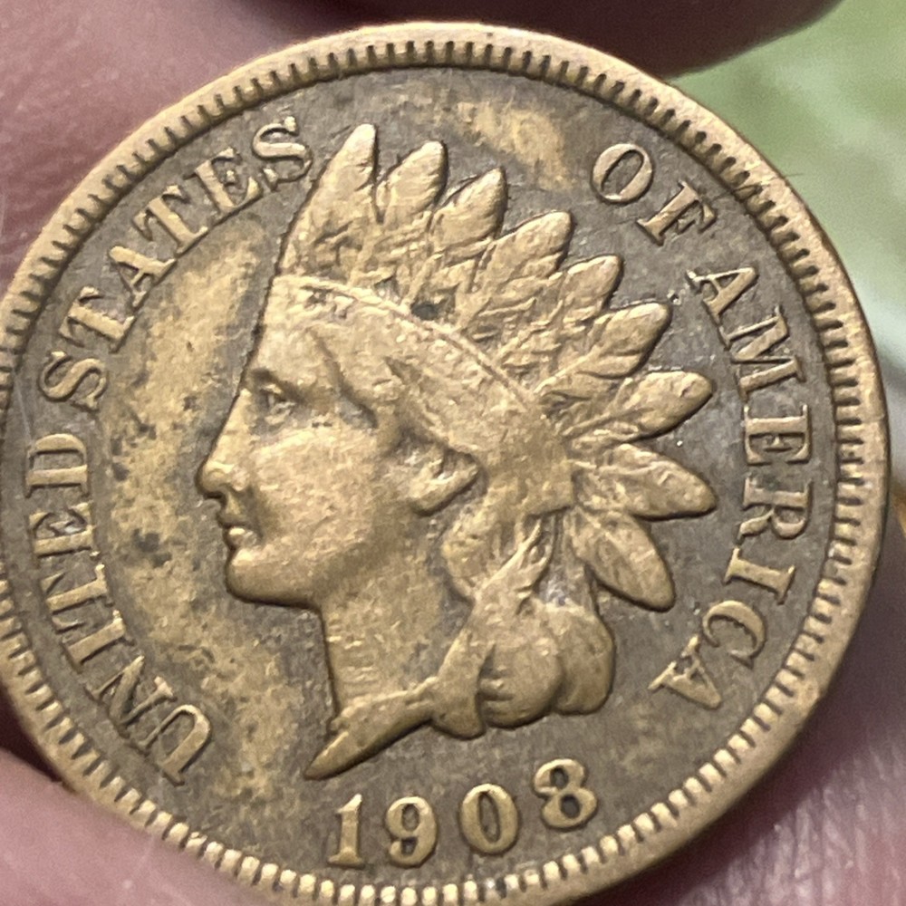 1908 s indian head penny