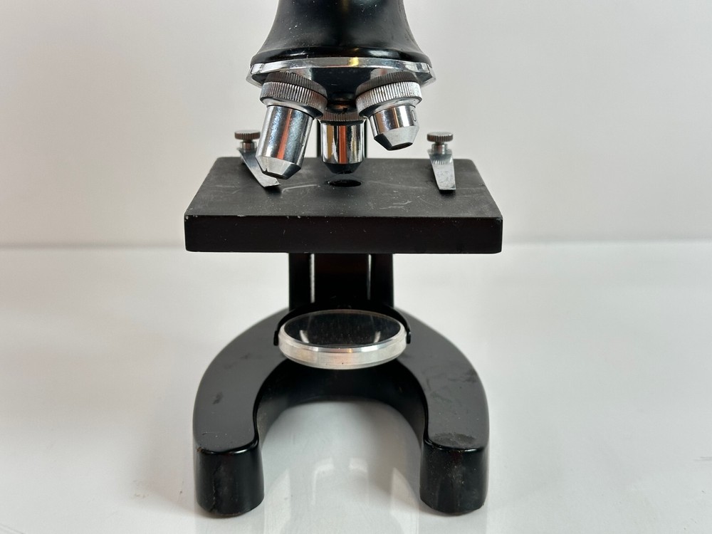 Selsi 100x-800x Microscope w/ Wood Case