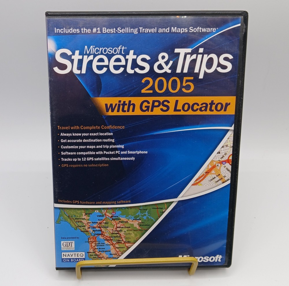Microsoft Streets & Trips 2005 CD Rom Disc Set Only