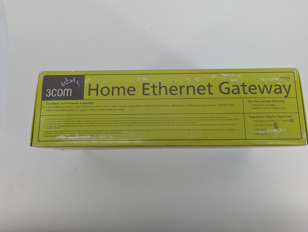 3com 3c510 Ethernet Home Gateway