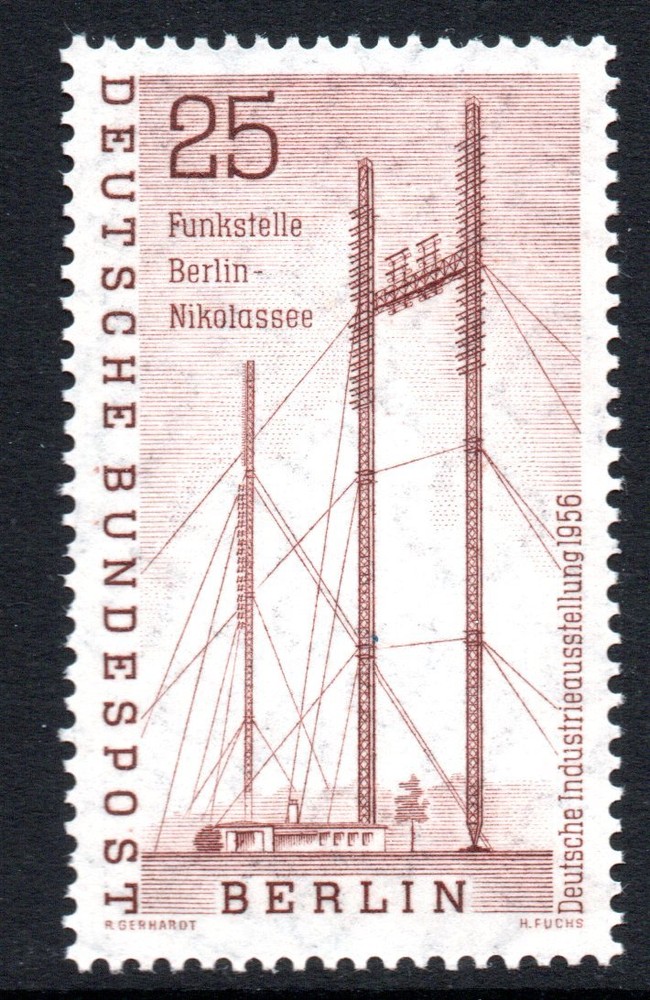 Berlin 1956 25pf Industrial Ehibition Mint Unhinged