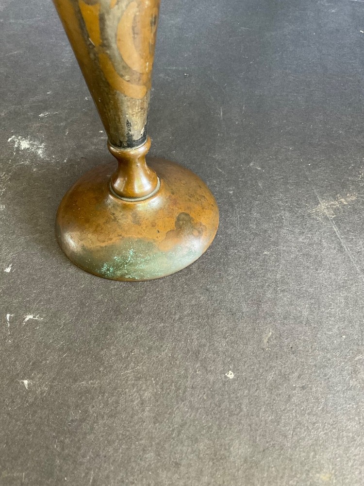 Antique Benedict Viking Silver Copper Vase