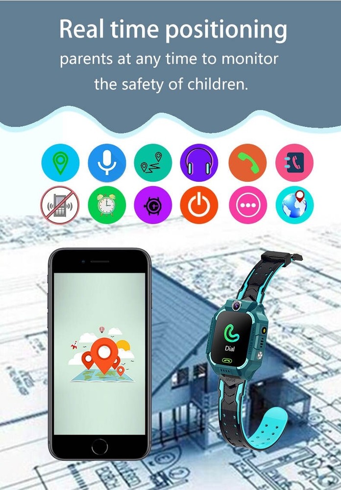 Smart Watch For Kids, Activity Tracker, SOS Function, Kids School Mode, GPS Loca