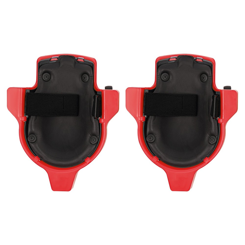 Rolling Knee Pads Flexible Sliding Knee Pads with Adjustable Straps Red
