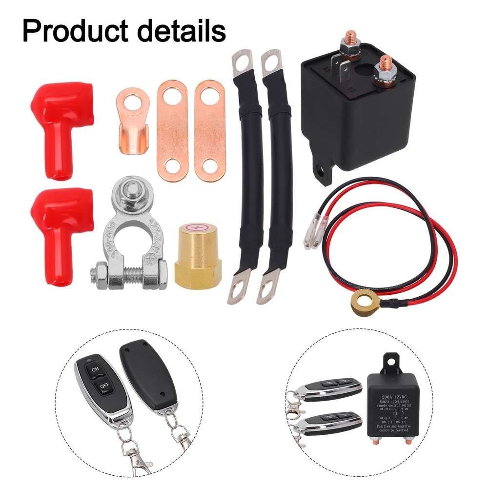 Able to Handle High Current 12V Remote Control Battery Disconnect Switch
