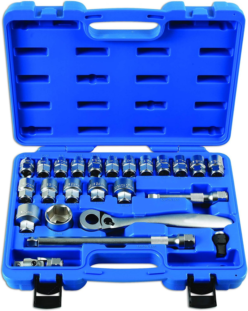 Low Profile 24Pc Dual Drive 1/2" Socket Set - Model 7103