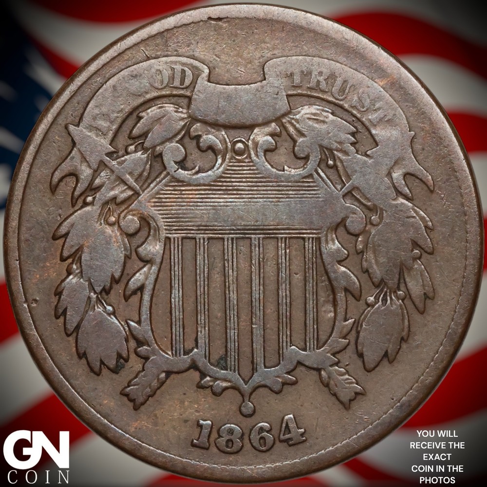 1864 2 Cent Piece B3256