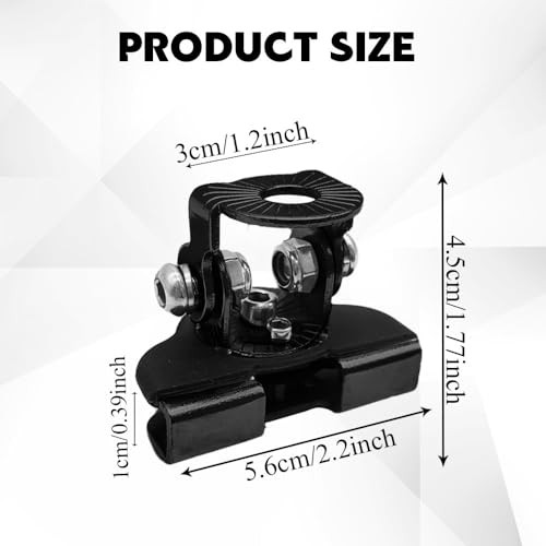 2PCS LED Light Bar Mounting Brackets, Ditch Light Brackets, Adjustable Black