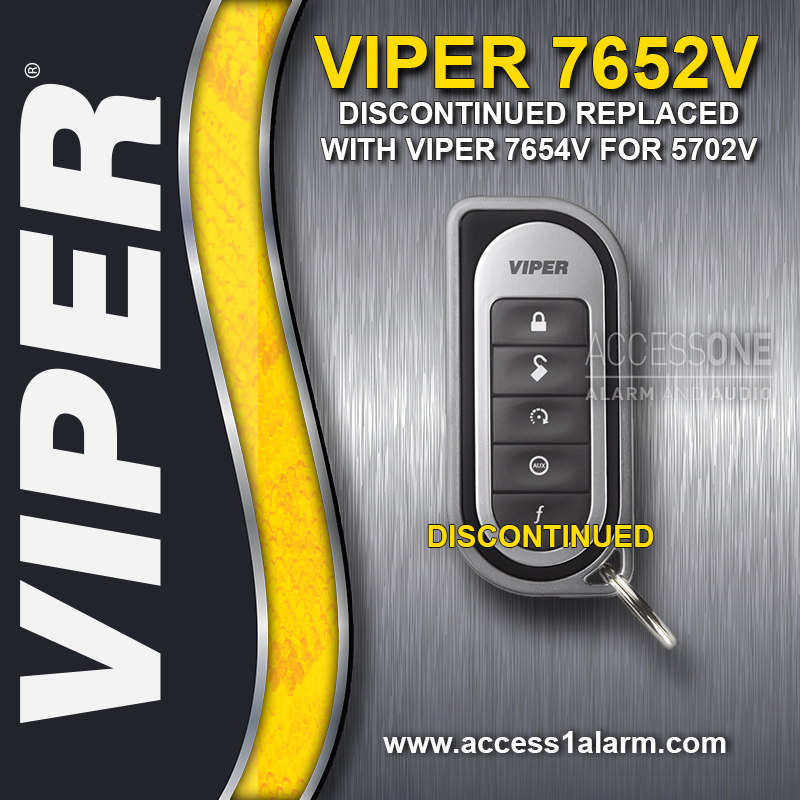 Viper 7652V 1-Way 5-Button Remote Control Transmitter 7654V For 5702V / 5901