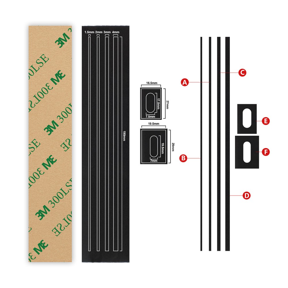 3Sets String/Strip Type Backdoor Light Seal Foam Sponge For Point Shoot Camera