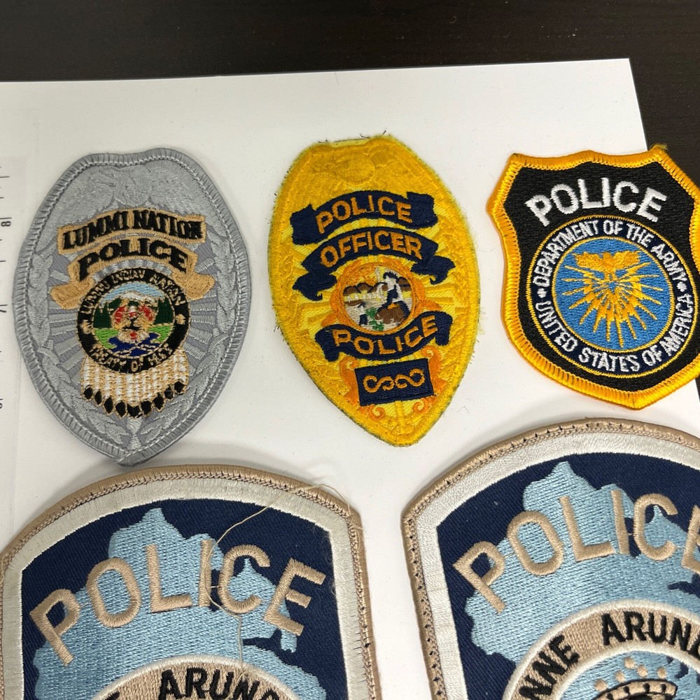 Police Mixed Cities 5 Shoulder Patches Lot30