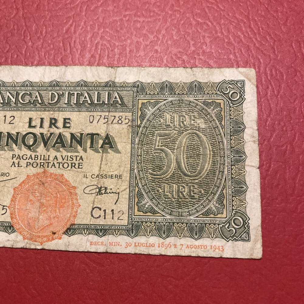 Italy-50 lire- 1944