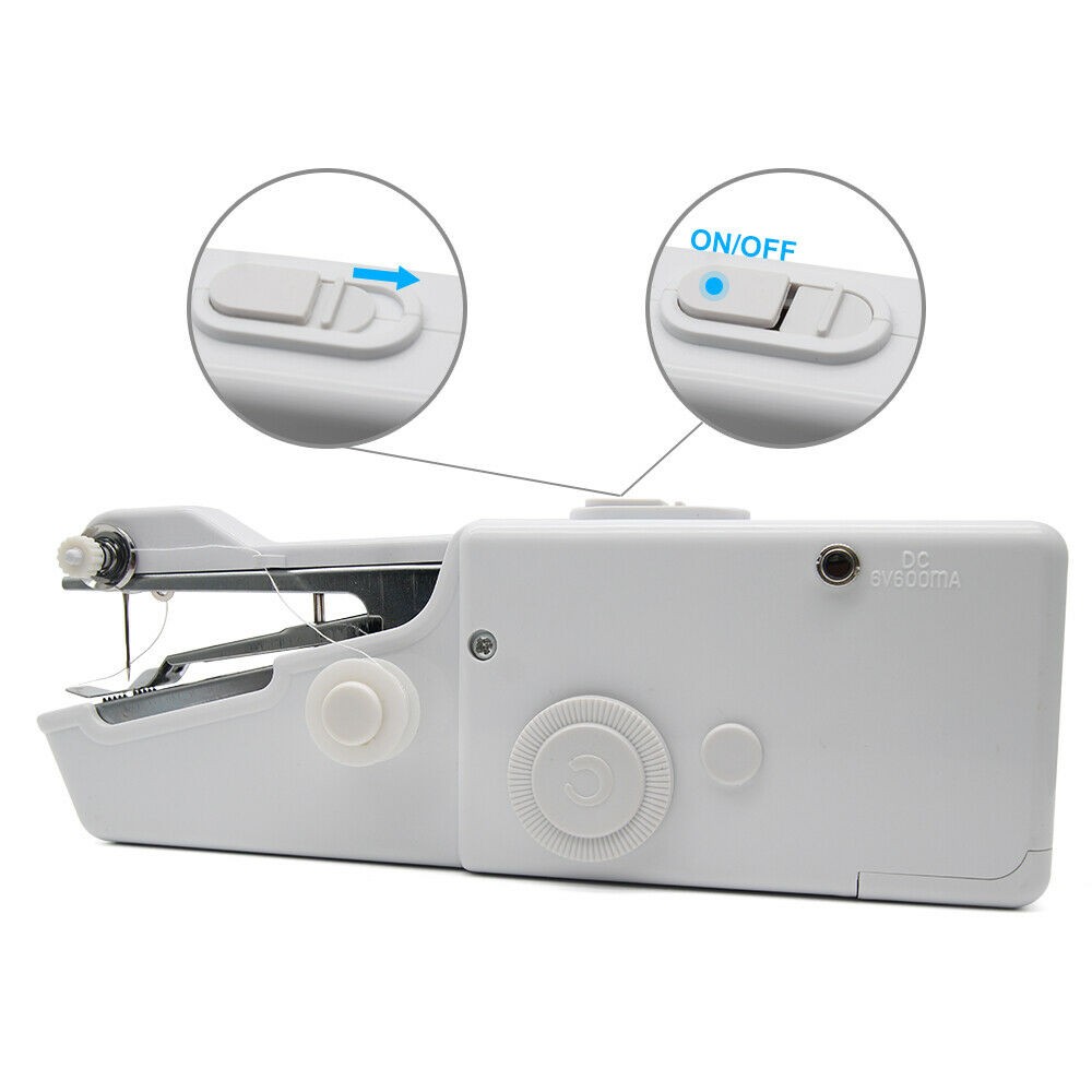 Handheld Sewing Stitch Needlework Cordless Cloth Fabric Electric Sewing Machine