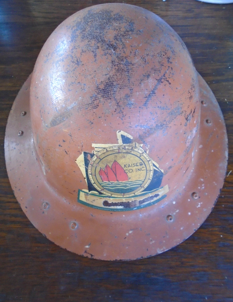WWII Liberty Ship Builder, Kaiser Co., worker's hard hat