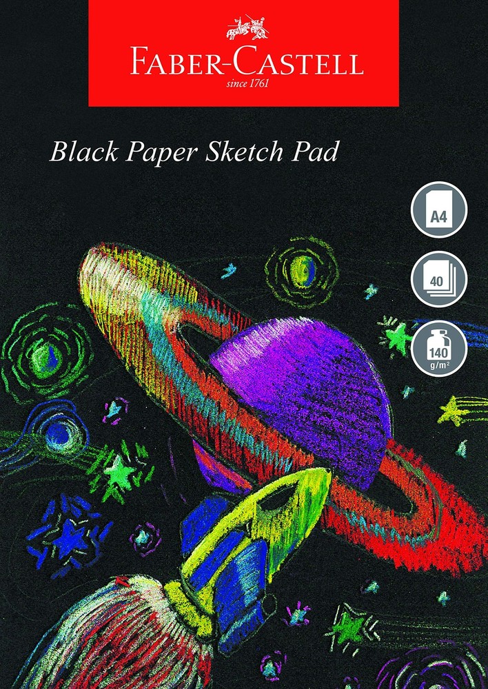Faber-Castell A4 Black Paper Pad
