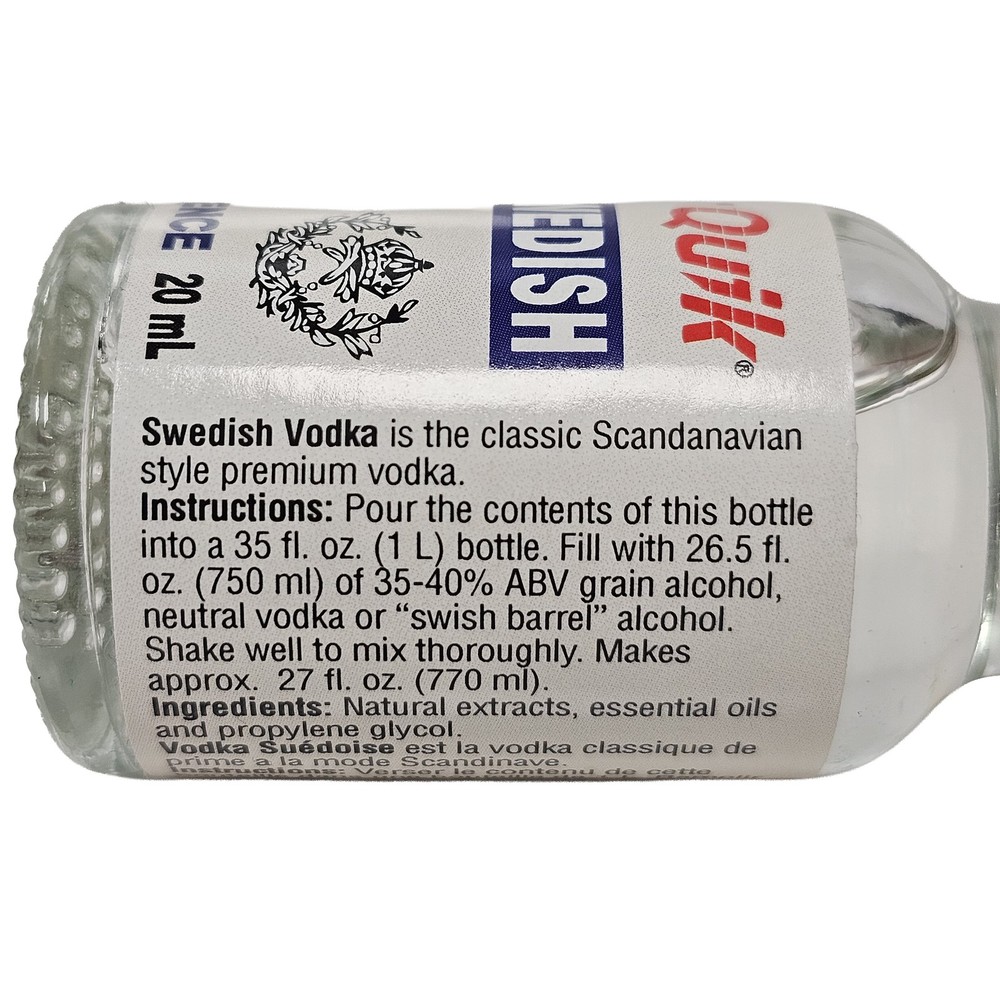 Liquor Quik Natural Vodka Essence 20 mL (Swedish Vodka)