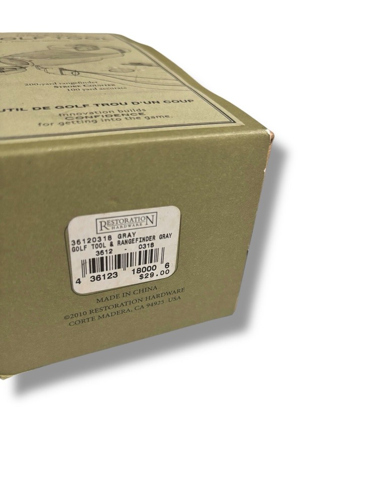 Restoration Hardware Golf Tool Range Finder 6 in 1 Multi Use Tool