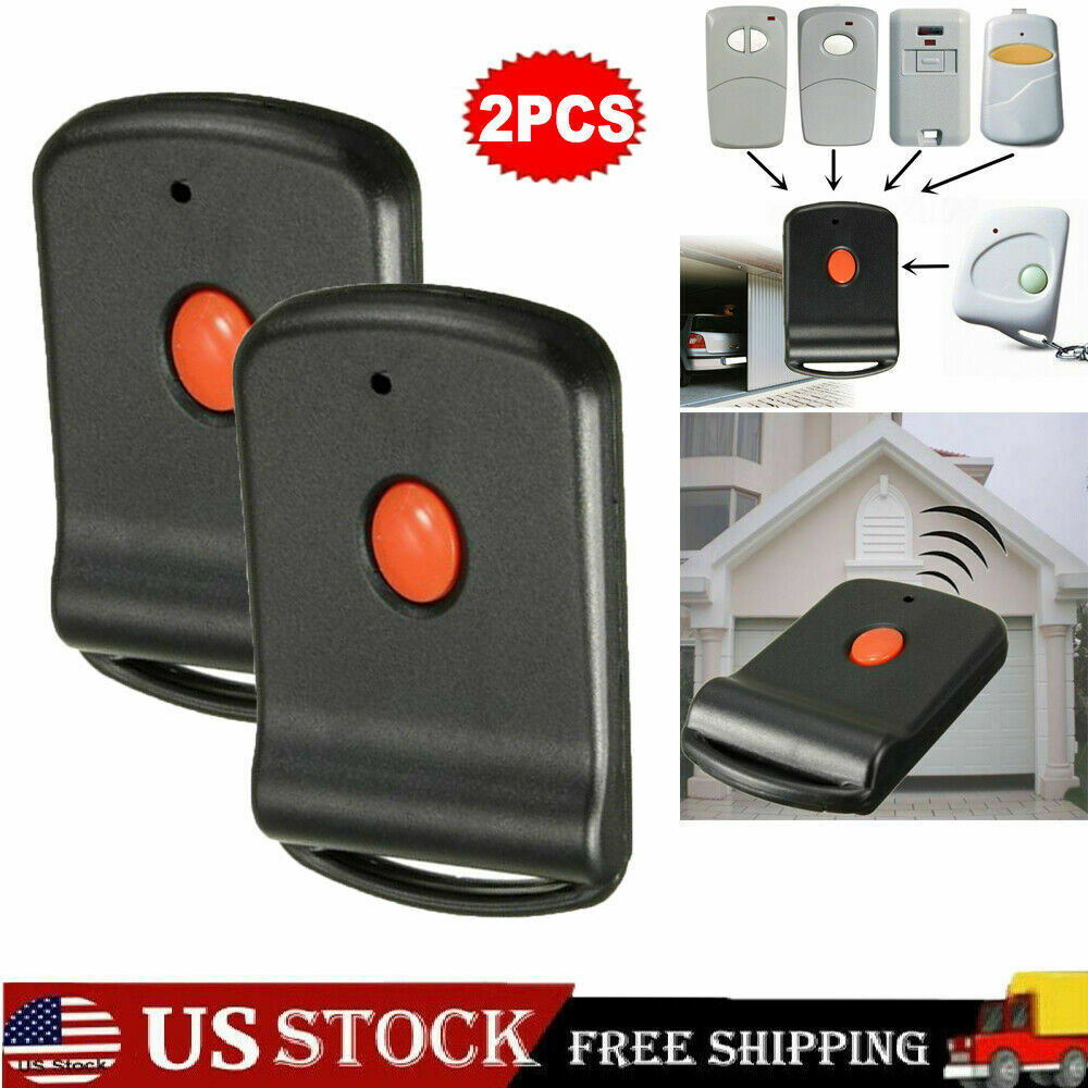 2PC Remote Control Garage Door Gate Opener Transmitter 10 Digit Pins Code 300MHz