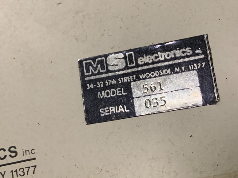 MSI Electronics Model 561 Capacitance Meter