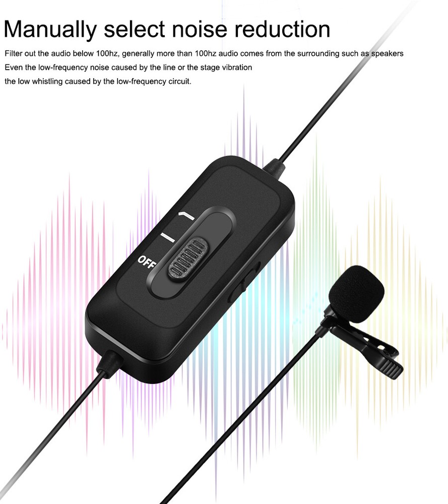 Lavalier Microphone Mamen Professional Mini Lapel Microphone KM-D2