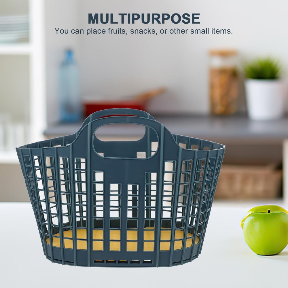 Foldable Handbasket with Handle 2-Pack for Fruit and Vegetable Storage Kitche...