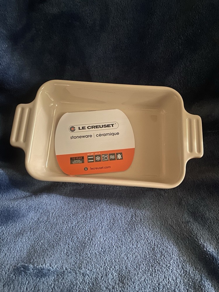 Le Creuset Flame Ombré Orange- Red Stoneware Rectangular Baking Dish 18cm 7”x 5”