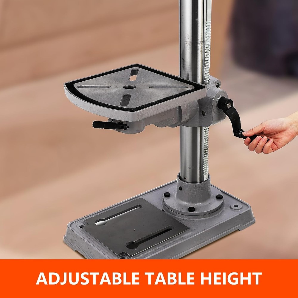 13in. Benchtop Drill Press, 7.5A 120V,Variable Speed Cast Iron Bench Drill Press