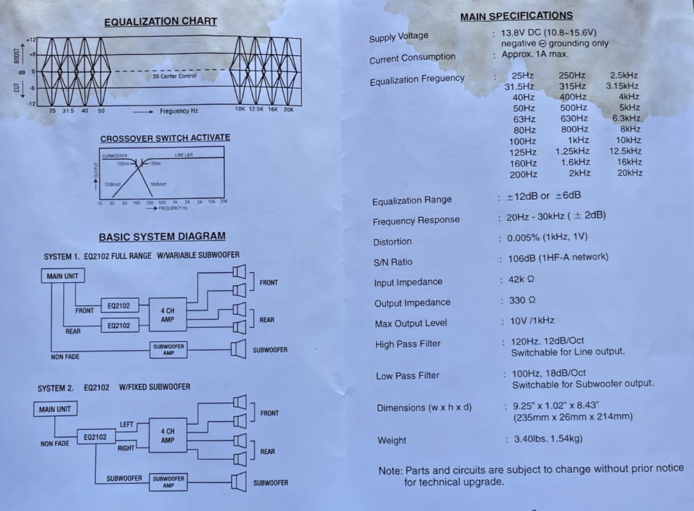 Old School Eclipse EQ2102 — 1/3 Octave Competition Equalizer, NOS #381