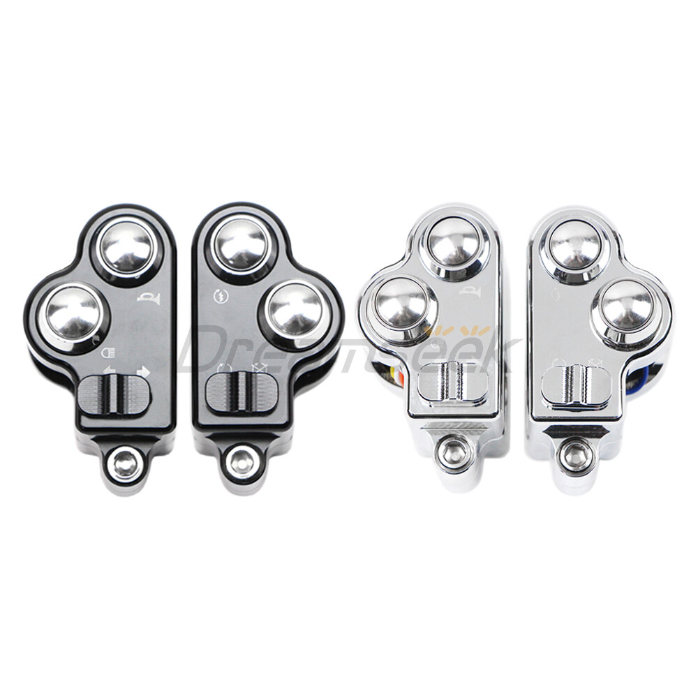 25mm Universal Handlebar Switch Horn Button Control for Harley Suzuki Motorcycle