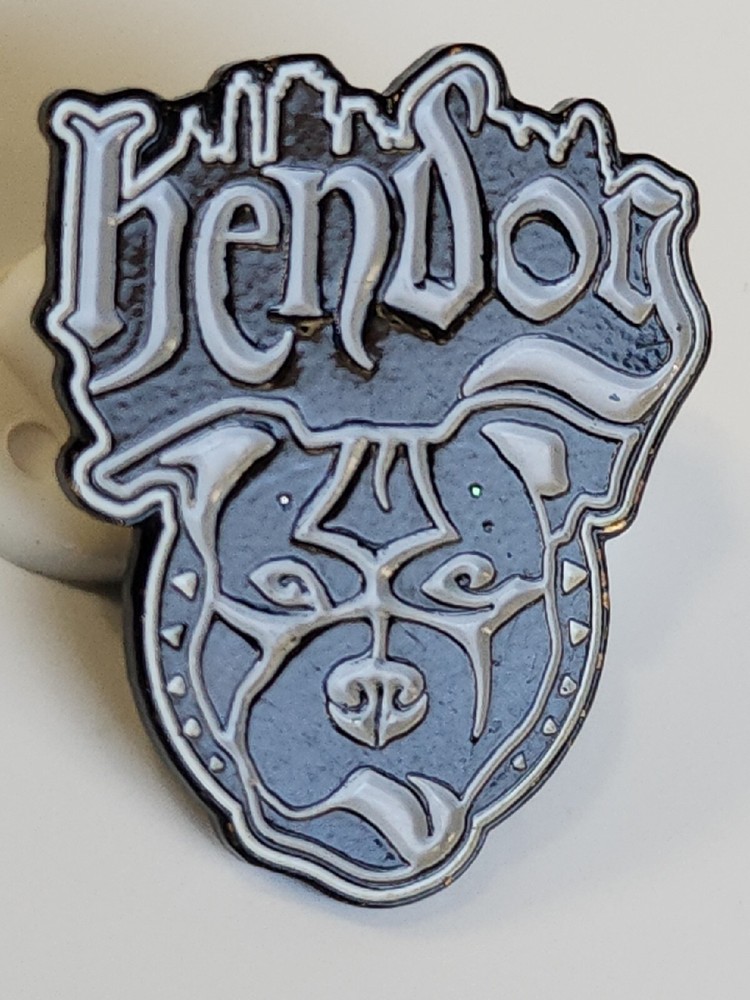 Hen Dog Lapel Pin Bulldog