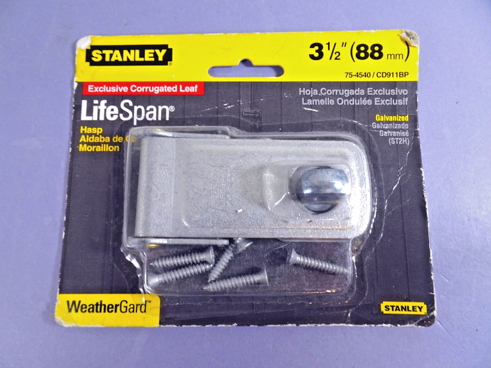 Stanley LifeSpan WeatherGard HASP 3-1/2" Galvanized