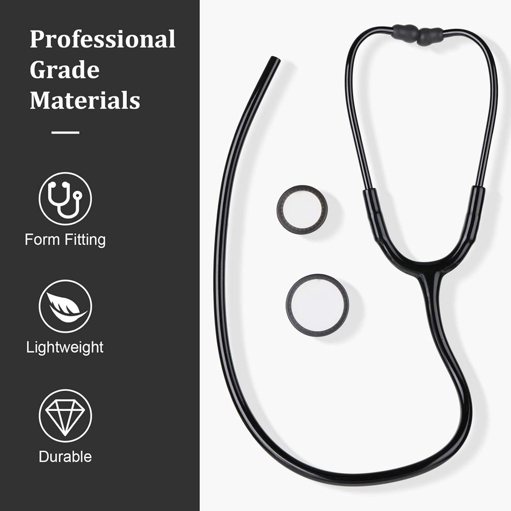 Reliable Silicone Ear Tips and Replacement Diaphragms for Stethoscopes, Gray