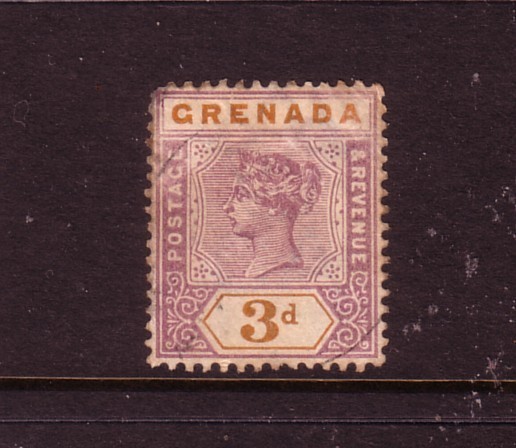 GRENADA....  1895  3d mauve/orange used