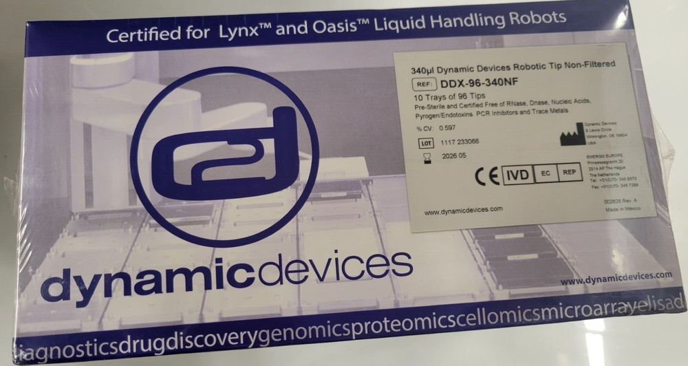 Dynamic Devices 340μL Pipette Tip Sterile DDX-96-340NF