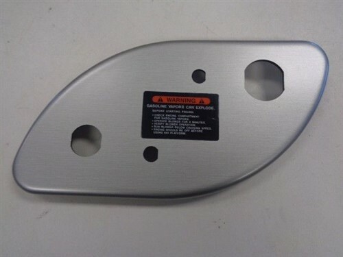 BLANK IGNITION PANEL 102775 BRUSHED SILVER 8" X 4 1/4" MARINE BOAT