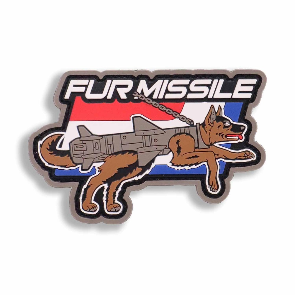 Mil-Spec Monkey Fur Missile PVC Morale Patch