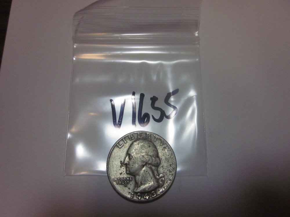 1943 Washington Silver Quarter 90% Silver