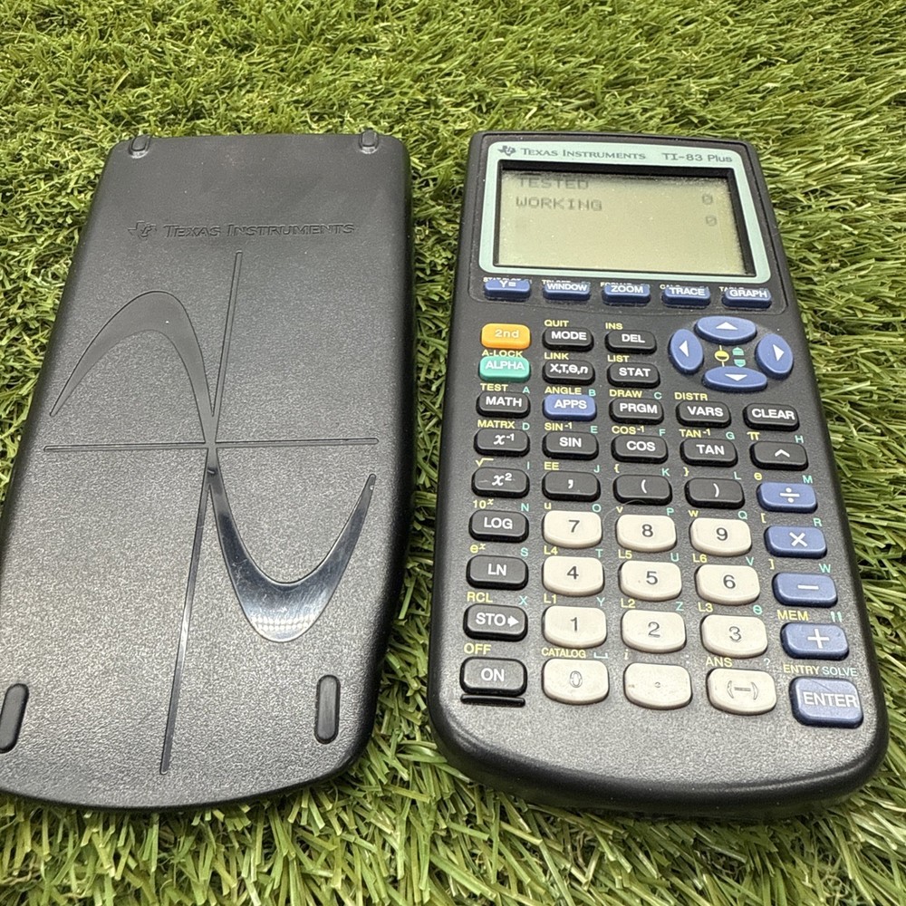 Texas Instruments TI-83 Plus Graphing Calculator Cover Exc Working Condition
