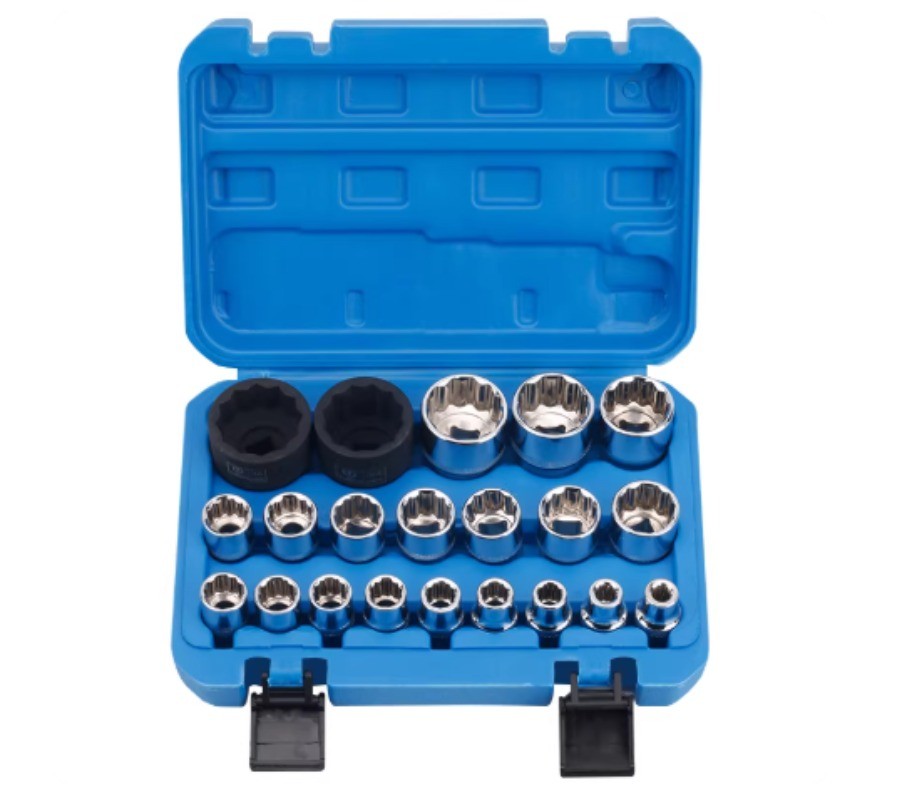 12-Point Hex Socket Head 1/2-inch Hex Short Socket 8-32mm Socket Auto RepairTool