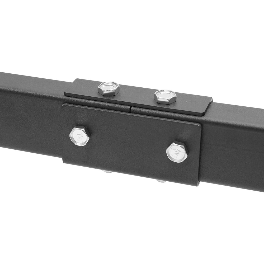 Table Cart Adjustable Spacing Folding Table Cart, Black Folding Table Trolleys