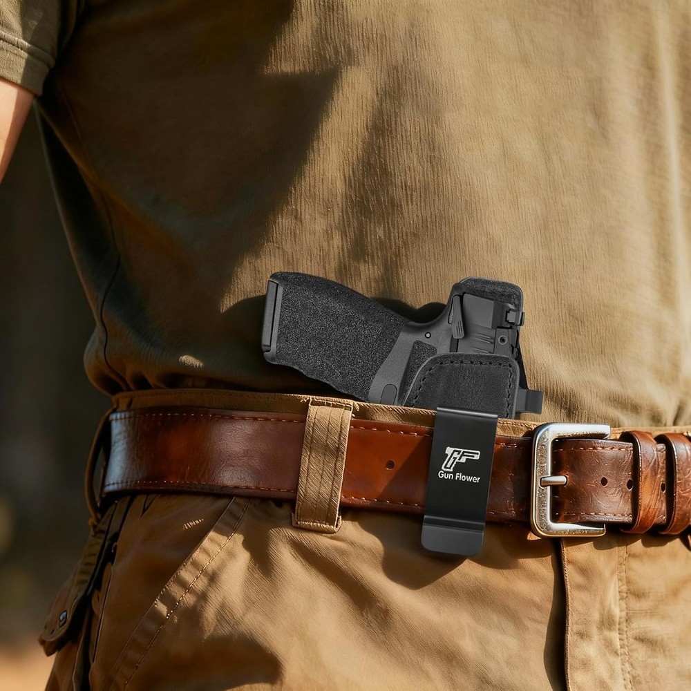 IWB Leather Holster for Springfield Hellcat Pro/Comp,Hellcat RDP-Optic Cut,RH